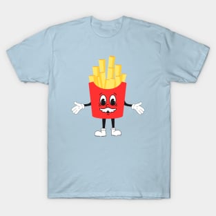 Retro French Fries Old Face T-Shirt